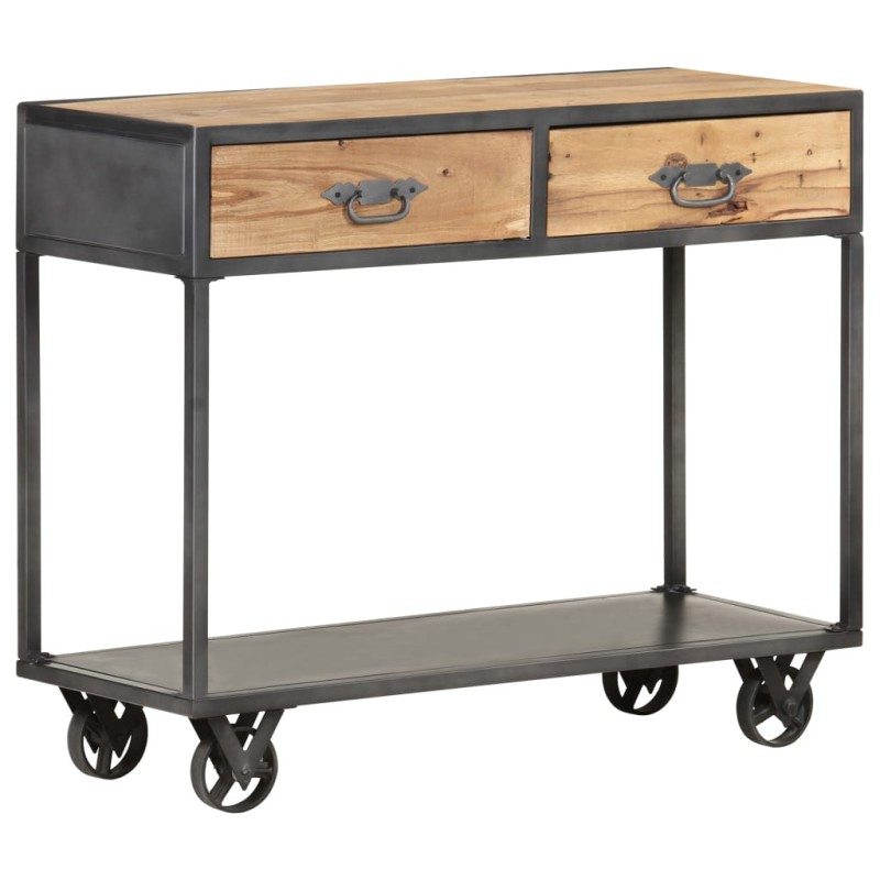 vidaXL Konsolentisch 90x35x74 cm Altholz Massiv vidaXL Konsolentisch 90x35x74 cm Altholz Massiv