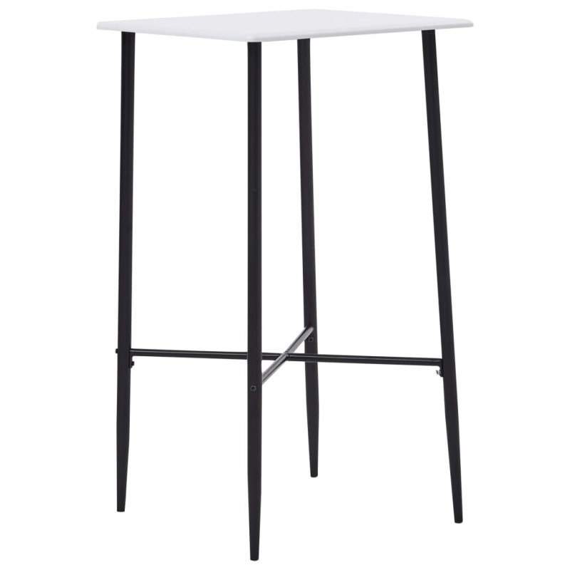 vidaXL Bartisch Weiß 60 x 60 x 111 cm MDF vidaXL Bartisch Weiß 60 x 60 x 111 cm MDF