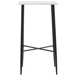 vidaXL Bartisch Weiß 60 x 60 x 111 cm MDF