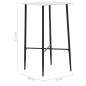 vidaXL Bartisch Weiß 60 x 60 x 111 cm MDF vidaXL Bartisch Weiß 60 x 60 x 111 cm MDF