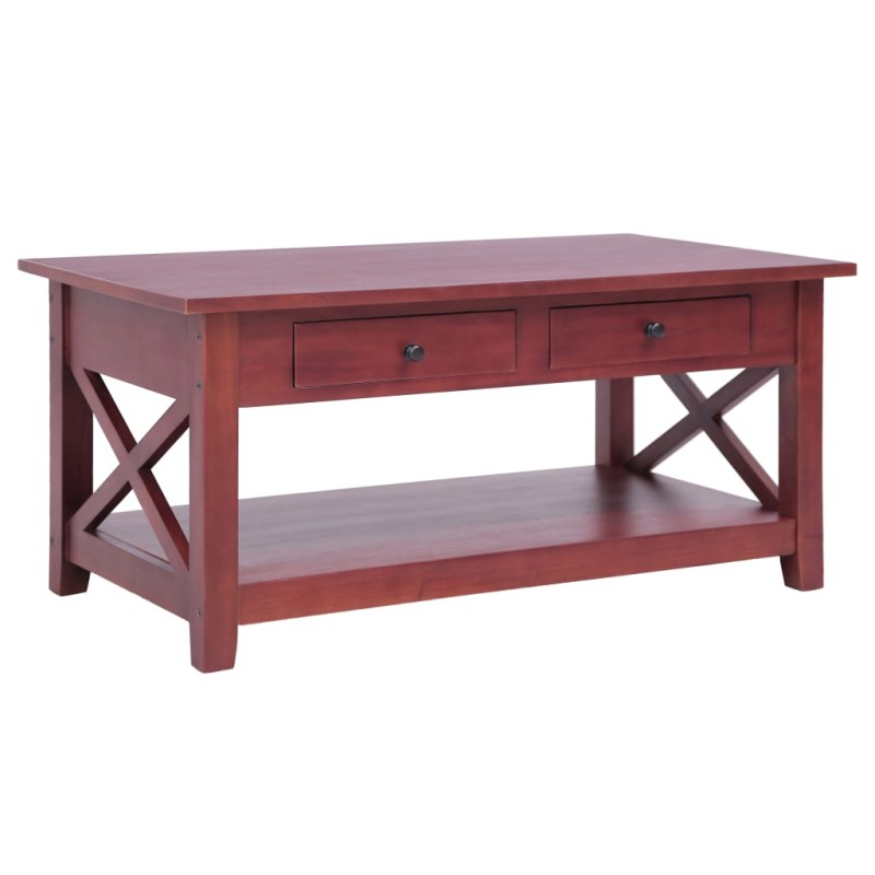vidaXL Couchtisch Braun 100×55×46 cm Massivholz Mahagoni vidaXL Couchtisch Braun 100×55×46 cm Massivholz Mahagoni