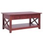 vidaXL Couchtisch Braun 100×55×46 cm Massivholz Mahagoni vidaXL Couchtisch Braun 100×55×46 cm Massivholz Mahagoni