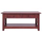 vidaXL Couchtisch Braun 100×55×46 cm Massivholz Mahagoni vidaXL Couchtisch Braun 100×55×46 cm Massivholz Mahagoni