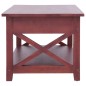 vidaXL Couchtisch Braun 100×55×46 cm Massivholz Mahagoni vidaXL Couchtisch Braun 100×55×46 cm Massivholz Mahagoni