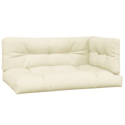 Palettenkissen 3-tlg. Creme Stoff