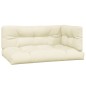 Palettenkissen 3-tlg. Creme Stoff Palettenkissen 3-tlg. Creme Stoff