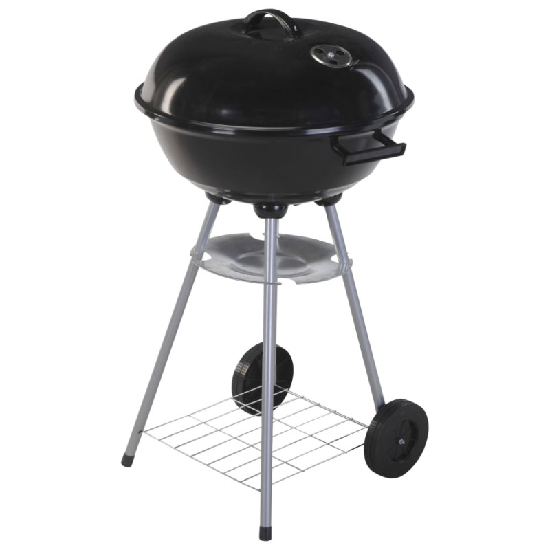 ProGarden Kugelgrill auf Rädern 46 cm Schwarz ProGarden Kugelgrill auf Rädern 46 cm Schwarz