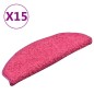 vidaXL Treppenmatten 15 Stk. Rosa 65x21x4 cm vidaXL Treppenmatten 15 Stk. Rosa 65x21x4 cm