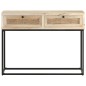vidaXL Konsolentisch 100x35x76 cm Mango Massivholz und Rohrgeflecht vidaXL Konsolentisch 100x35x76 cm Mango Massivholz und Rohrgeflecht