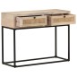 vidaXL Konsolentisch 100x35x76 cm Mango Massivholz und Rohrgeflecht vidaXL Konsolentisch 100x35x76 cm Mango Massivholz und Rohrgeflecht