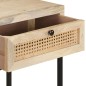 vidaXL Konsolentisch 100x35x76 cm Mango Massivholz und Rohrgeflecht vidaXL Konsolentisch 100x35x76 cm Mango Massivholz und Rohrgeflecht