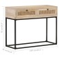 vidaXL Konsolentisch 100x35x76 cm Mango Massivholz und Rohrgeflecht vidaXL Konsolentisch 100x35x76 cm Mango Massivholz und Rohrgeflecht