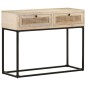 vidaXL Konsolentisch 100x35x76 cm Mango Massivholz und Rohrgeflecht vidaXL Konsolentisch 100x35x76 cm Mango Massivholz und Rohrgeflecht