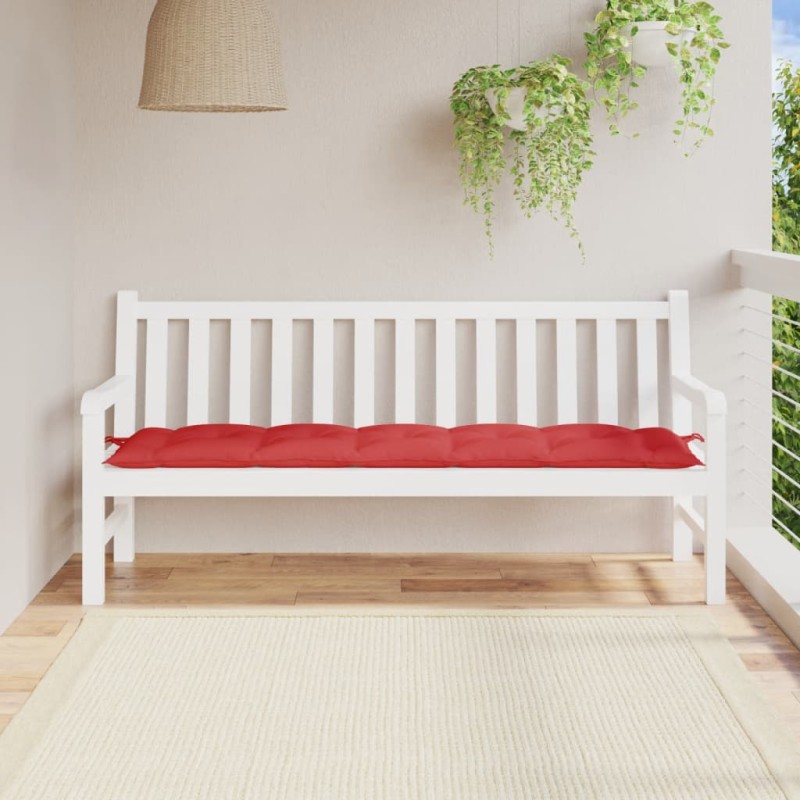 Gartenbank-Auflage Rot 180x50x7 cm Oxford-Gewebe Gartenbank-Auflage Rot 180x50x7 cm Oxford-Gewebe