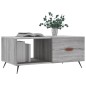 vidaXL Couchtisch Grau Sonoma 90x50x40 cm Holzwerkstoff vidaXL Couchtisch Grau Sonoma 90x50x40 cm Holzwerkstoff