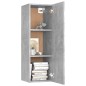 vidaXL TV-Schrank Betongrau 30,5x30x90 cm Holzwerkstoff vidaXL TV-Schrank Betongrau 30,5x30x90 cm Holzwerkstoff