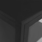 vidaXL Sideboard Schwarz 38x35x70 cm Stahl und Glas vidaXL Sideboard Schwarz 38x35x70 cm Stahl und Glas
