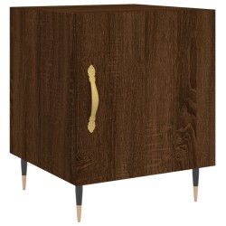 vidaXL Nachttisch Braun Eichen-Optik 40x40x50 cm Holzwerkstoff