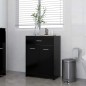 vidaXL Badezimmerschrank Schwarz 60x33x80 cm Holzwerkstoff vidaXL Badezimmerschrank Schwarz 60x33x80 cm Holzwerkstoff