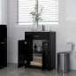 vidaXL Badezimmerschrank Schwarz 60x33x80 cm Holzwerkstoff vidaXL Badezimmerschrank Schwarz 60x33x80 cm Holzwerkstoff