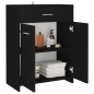 vidaXL Badezimmerschrank Schwarz 60x33x80 cm Holzwerkstoff vidaXL Badezimmerschrank Schwarz 60x33x80 cm Holzwerkstoff