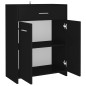 vidaXL Badezimmerschrank Schwarz 60x33x80 cm Holzwerkstoff vidaXL Badezimmerschrank Schwarz 60x33x80 cm Holzwerkstoff