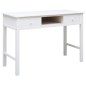 vidaXL Schreibtisch Weiß 110×45×76 cm Holz vidaXL Schreibtisch Weiß 110×45×76 cm Holz