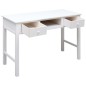 vidaXL Schreibtisch Weiß 110×45×76 cm Holz vidaXL Schreibtisch Weiß 110×45×76 cm Holz