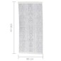 vidaXL Teppich Hellgrau 80x150 cm Baumwolle vidaXL Teppich Hellgrau 80x150 cm Baumwolle
