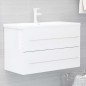 vidaXL Waschbeckenunterschrank Hochglanz-Weiß 80x38,5x48 cm vidaXL Waschbeckenunterschrank Hochglanz-Weiß 80x38,5x48 cm