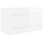 vidaXL Waschbeckenunterschrank Hochglanz-Weiß 80x38,5x48 cm vidaXL Waschbeckenunterschrank Hochglanz-Weiß 80x38,5x48 cm