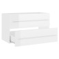 vidaXL Waschbeckenunterschrank Hochglanz-Weiß 80x38,5x48 cm vidaXL Waschbeckenunterschrank Hochglanz-Weiß 80x38,5x48 cm