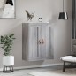 vidaXL Wandschrank Grau Sonoma 69,5x34x90 cm Holzwerkstoff vidaXL Wandschrank Grau Sonoma 69,5x34x90 cm Holzwerkstoff