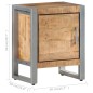 vidaXL Nachttisch 40x30x50 cm Raues Mangoholz vidaXL Nachttisch 40x30x50 cm Raues Mangoholz