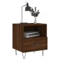 vidaXL Nachttisch Braune Eiche 40x35x47,5 cm Holzwerkstoff vidaXL Nachttisch Braune Eiche 40x35x47,5 cm Holzwerkstoff