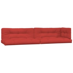 Palettenkissen 5-tlg. Rot Stoff