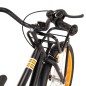vidaXL Kinderfahrrad mit Frontgepäckträger 18 Zoll Schwarz und Orange  