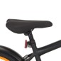 vidaXL Kinderfahrrad mit Frontgepäckträger 18 Zoll Schwarz und Orange  