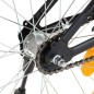 vidaXL Kinderfahrrad mit Frontgepäckträger 18 Zoll Schwarz und Orange  