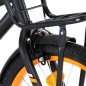 vidaXL Kinderfahrrad mit Frontgepäckträger 18 Zoll Schwarz und Orange  