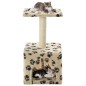 vidaXL Katzen-Kratzbaum Sisal 55 cm Beige Pfoten-Aufdruck vidaXL Katzen-Kratzbaum Sisal 55 cm Beige Pfoten-Aufdruck