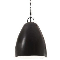 vidaXL Hängelampe Industriestil 25 W Schwarz Rund 32 cm E27