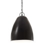 vidaXL Hängelampe Industriestil 25 W Schwarz Rund 32 cm E27 vidaXL Hängelampe Industriestil 25 W Schwarz Rund 32 cm E27