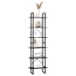 vidaXL Lagerregal Schwarz 60x30x210 cm Massivholz Kiefer vidaXL Lagerregal Schwarz 60x30x210 cm Massivholz Kiefer