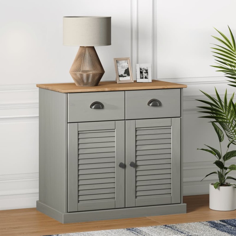 vidaXL Sideboard mit Schubladen VIGO 78x40x75 cm Massivholz Kiefer vidaXL Sideboard mit Schubladen VIGO 78x40x75 cm Massivholz Kiefer