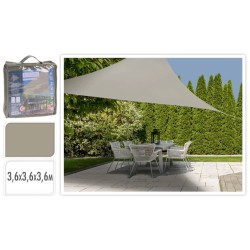 ProGarden Sonnensegel 3,6x3,6x3,6 m Sandfarben Dreieckig 