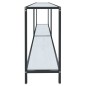 vidaXL Konsolentisch Weiß 180x35x75,5 cm Hartglas vidaXL Konsolentisch Weiß 180x35x75,5 cm Hartglas