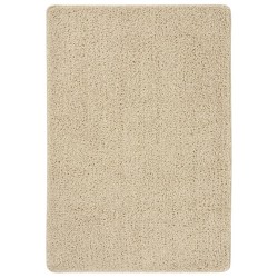 vidaXL Shaggy-Teppich Creme 120x170 cm Rutschfest
