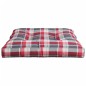 vidaXL Palettenkissen Rot Karomuster 70x70x12 cm Stoff vidaXL Palettenkissen Rot Karomuster 70x70x12 cm Stoff