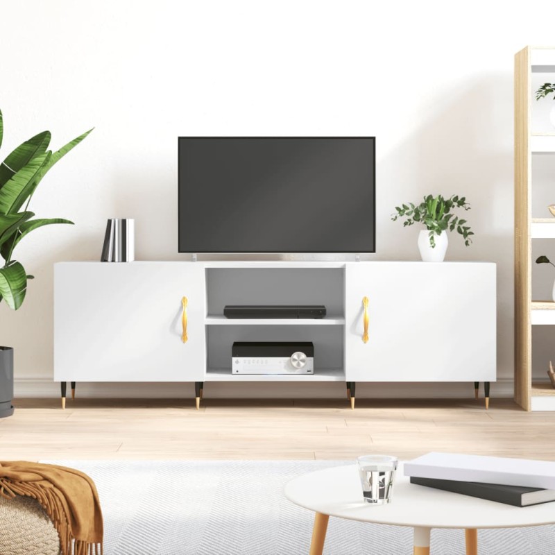 vidaXL TV-Schrank Weiß 150x30x50 cm Holzwerkstoff vidaXL TV-Schrank Weiß 150x30x50 cm Holzwerkstoff